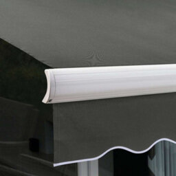 Primrose Awnings 4.0M X 3.0M Retractable Electric Full Cassette Charcoal Awning Outdoor Patio Canopy - thumbnail 6