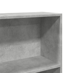 Berkfield Bookcase Concrete Grey 80X24X143 Cm Engineered Wood - thumbnail 7