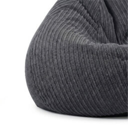 rucomfy Beanbags Rucomfy Jumbo Cord Grey Slouchbag - Indoor Classic Bean Bag For Adults - thumbnail 6