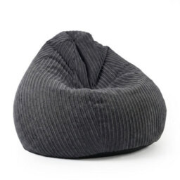 rucomfy Beanbags Rucomfy Jumbo Cord Grey Slouchbag - Indoor Classic Bean Bag For Adults - thumbnail 5