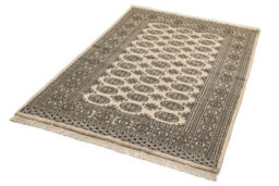 Beige Handmade Traditional Wool Bordered Floral Bedroom & Living Room Rug -170Cm X 240Cm - thumbnail 3