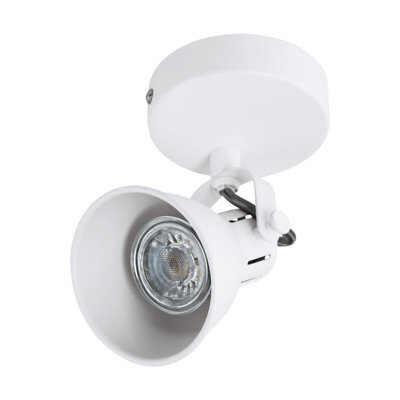 Stylish White Steel Wall Spot Light With Gu10 Bulb - Adjustable Height - image 1