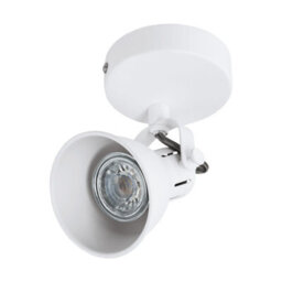 Stylish White Steel Wall Spot Light With Gu10 Bulb - Adjustable Height - thumbnail 1