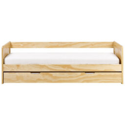Beliani Trundle Bed Pine Wood Gravelines 90 X 200 Cm (Eu Single) Light Brown - thumbnail 5