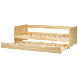 Beliani Trundle Bed Pine Wood Gravelines 90 X 200 Cm (Eu Single) Light Brown - thumbnail 7