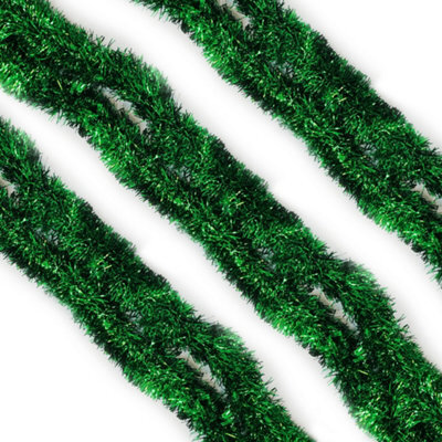 Neel Blue Green Metallic Shiny Christmas Tinsel Garland For Xmas Tree & Home Decorations, 2M X 9Cm - image 1