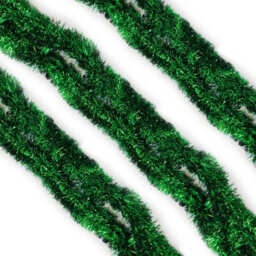 Neel Blue Green Metallic Shiny Christmas Tinsel Garland For Xmas Tree & Home Decorations, 2M X 9Cm