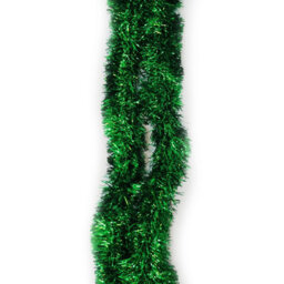 Neel Blue Green Metallic Shiny Christmas Tinsel Garland For Xmas Tree & Home Decorations, 2M X 9Cm - thumbnail 4