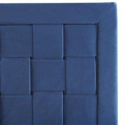 Beliani Bed Velvet Limoux 140 X 200 Cm (Eu Double) Navy Blue - thumbnail 7