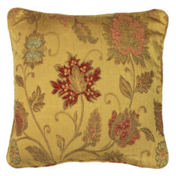 Paoletti Zurich Floral Jacquard Feather Rich Cushion - thumbnail 1