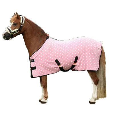 "Supreme Products Dotty Fleece Horse Rug Pink (3 6"")" - image 1