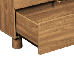 Sweeek - Wardrobe With 2 Doors, 2 Drawers And 1 Hanging Rail Wood Decor Hazel 80X53X180 Cm - Ayana - thumbnail 8