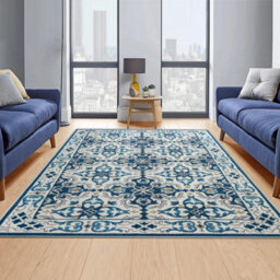 Ameha Luna Printed Rug Large Area Traditional Floral Medallion Pattern Rugs Hallway Living Room Carpet 160X230 Cm - thumbnail 5