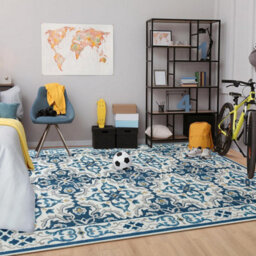 Ameha Luna Printed Rug Large Area Traditional Floral Medallion Pattern Rugs Hallway Living Room Carpet 160X230 Cm - thumbnail 6