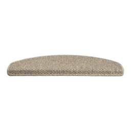 Floordirekt Calcutta Self Adhesive Hard Wearing Sisal Stair Tread Mat For Indoor Stairs Semicircular Taupe 23.5 X 65 Cm - thumbnail 6