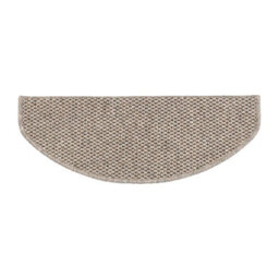 Floordirekt Calcutta Self Adhesive Hard Wearing Sisal Stair Tread Mat For Indoor Stairs Semicircular Taupe 23.5 X 65 Cm - thumbnail 5