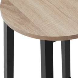 Tectake Bar Stools Corby - Industrial Wood Light, Oak Sonoma, Set Of 4 - thumbnail 5