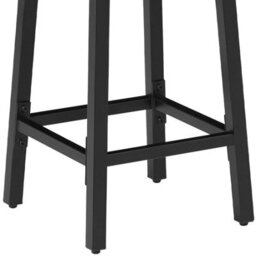 Tectake Bar Stools Corby - Industrial Wood Light, Oak Sonoma, Set Of 4 - thumbnail 6