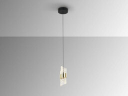 Luminosa Lighting Luminosa Iliada Slim Pendant Ceiling Light Black, Gold Led 3000K - Uk Stock - thumbnail 3