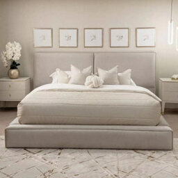 Stratus Interiors Rowen Platform Bed Frame Minimalist Style With Storage Option - Gas Lift Storage - Double - thumbnail 3