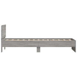 Walplus Engineered Wood Bed Frame With Headboard Rgb Led Lights And Slatted Base For Bedroom - thumbnail 8