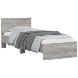 Walplus Engineered Wood Bed Frame With Headboard Rgb Led Lights And Slatted Base For Bedroom - thumbnail 6