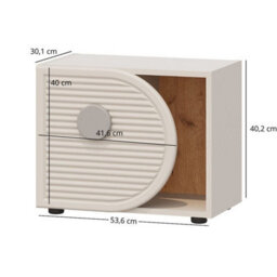 Heze Furniture Ping Multifunction Horizontal Cabinet Shelf Unit Kids Bedroom - Cashmere - thumbnail 6