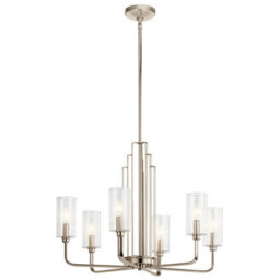 Luminosa Lighting Luminosa Kichler Kimrose Multi Arm Pendant Ceiling Light Polished Nickel - thumbnail 1
