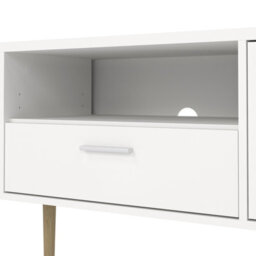 Furniture To Go Media Tv-Unit With 2 Doors + 1 Drawer In White - thumbnail 8
