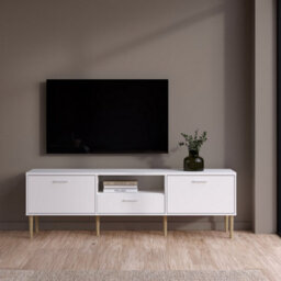 Furniture To Go Media Tv-Unit With 2 Doors + 1 Drawer In White - thumbnail 6