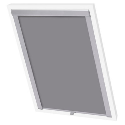 Berkfield Decorative Blackout Roller Blinds Grey U08/808 - image 1