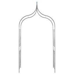 Vidaxl Garden Arch Spike Design Climbing Plants Dark Green - thumbnail 4