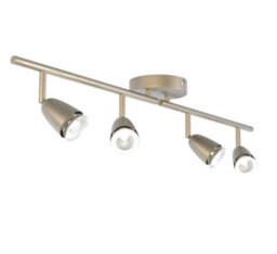 National Lighting Led Celing Lights Rotatable, 4 Way Ceiling Spolights, Antique Brass Finish, For Living Room, Kitchen, Bedroom