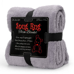 Snug Rug Blanket Luxury Sherpa Fleece Sofa Tv Throw Gift Blankets 127X178Cm - Lilac Grey - thumbnail 1