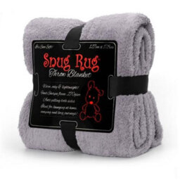 Snug Rug Blanket Luxury Sherpa Fleece Sofa Tv Throw Gift Blankets 127X178Cm - Lilac Grey - thumbnail 8
