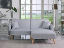 Mattress Guru Zara 2 Seater Fabric Sofa Bed, With Matching Stool, Sofa Bed For Living Room, Grey - thumbnail 5