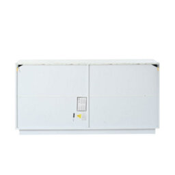 Living Room Sideboard With 4 Doors And Adjustable Dividers, White & Gold - thumbnail 5