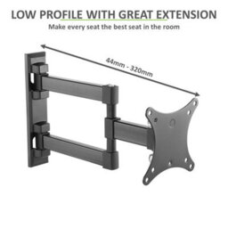 "Tech Art Full Motion Double Arm Tv Wall Mount Bracket 13"" To 27""" - thumbnail 5