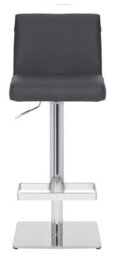 Lamboro Snella Signature Charcoal Grey Real Leather Bar Stool, Adjustable & Swivel - thumbnail 3