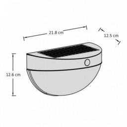 CGC Lighting Cgc Amy Stainless Steel Solar Led Wall Light With Motion Sensor - thumbnail 7