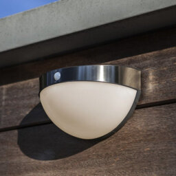 CGC Lighting Cgc Amy Stainless Steel Solar Led Wall Light With Motion Sensor