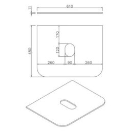 Affine Fluted Oak Wall Hung Vanity Unit & Countertop Basin Bathroom 600mm - thumbnail 9