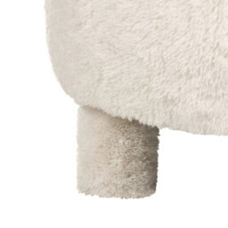 Beliani Armchair Hamina Faux Fur Light Beige - thumbnail 7