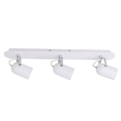 Luminosa Lighting Luminosa Modern Spotlights White 3 Light  With White Shade, Gu10