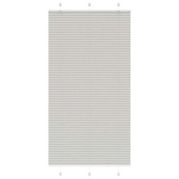 Berkfield Pleated Blind Light Grey 105X200 Cm Fabric Width 104.4 Cm Polyester - thumbnail 1