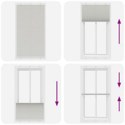 Berkfield Pleated Blind Light Grey 105X200 Cm Fabric Width 104.4 Cm Polyester - thumbnail 7