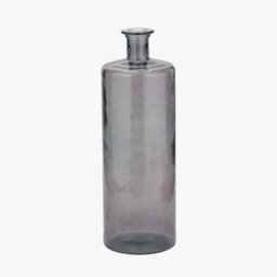 Pacific Lifestyle Tall Grey Recycled Glass Bottle Vase - thumbnail 2