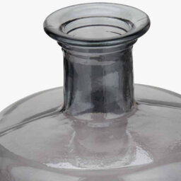 Pacific Lifestyle Tall Grey Recycled Glass Bottle Vase - thumbnail 4