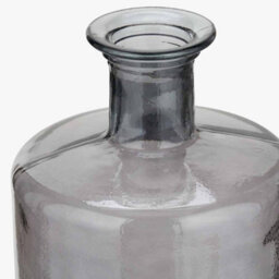Pacific Lifestyle Tall Grey Recycled Glass Bottle Vase - thumbnail 3