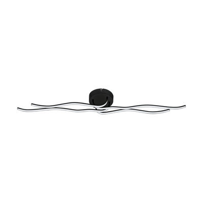Elegant Black And White Wall Flush Ceiling Light With Led Bulb - 40W Included - image 1